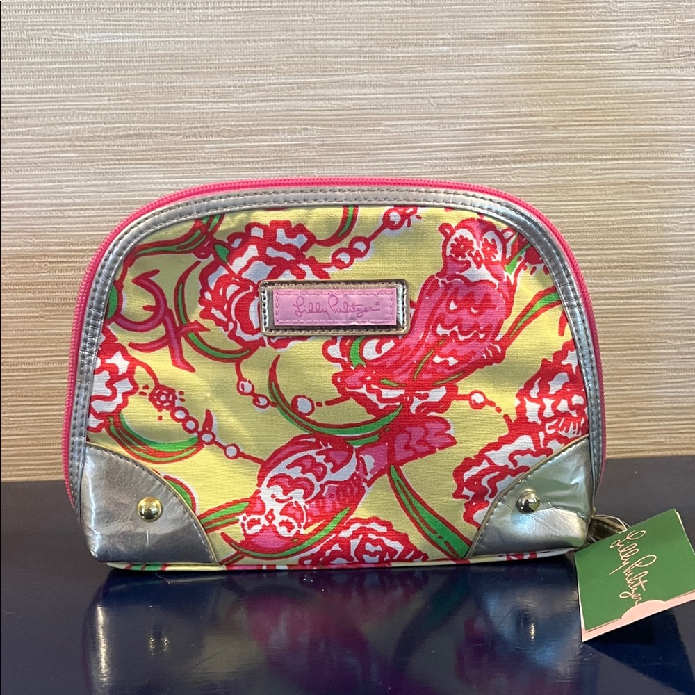 Lilly Pulitzer Chi Omega Makeup Bag NWT